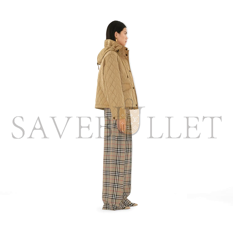 BURBERRY CROPPED-NYLON-STEPPJACKE MIT KAPUZE 81131161